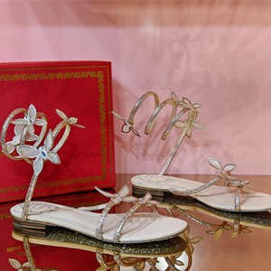 rene caovilla butterflower crystal sandal 10 shoes